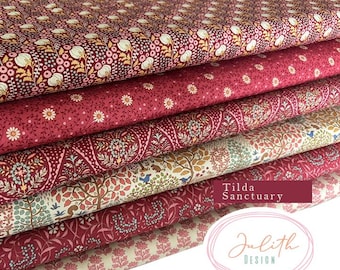 Tilda floral fabrics Sanctuary for sewing, quilting and patchwork