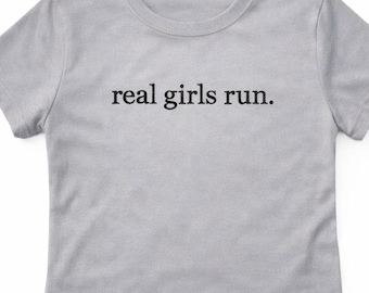RICAMO DIGITALE SCARICABILE - Real Girls Run - File per ricamo a macchina - 5 misure - 4x4 5x7 7x5 8x8 10x6