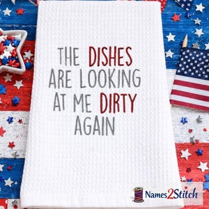 BORDADO DIGITAL - Los platos me miran sucios otra vez - Descarga de archivo de bordado a máquina de 4x4 y 5x7