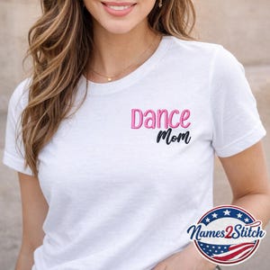 DIGITALE DOWNLOAD BORDUURWERK - Dance Mom - 4 x 4 5 x 7 7 x 5 ontwerpbestanden voor machineborduurwerk