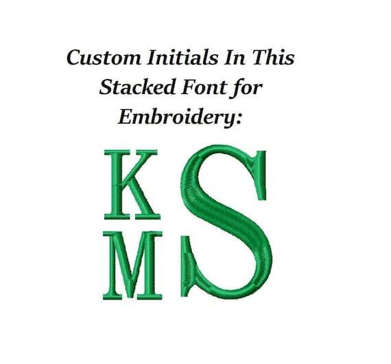 DIGITAL DOWNLOAD EMBROIDERY Design File Custom Monogrammed Etsy UK