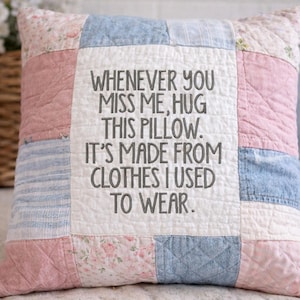 Memory Pillow Machine Embroidery Design File - 3 Sizes - Instant Download