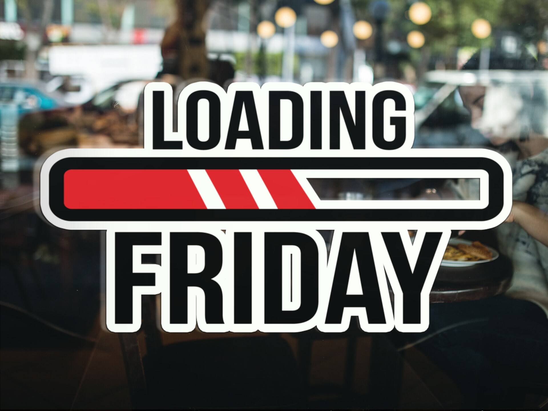 Loading Friday Vinyl Sticker Loading Friday Decal Loading | Etsy