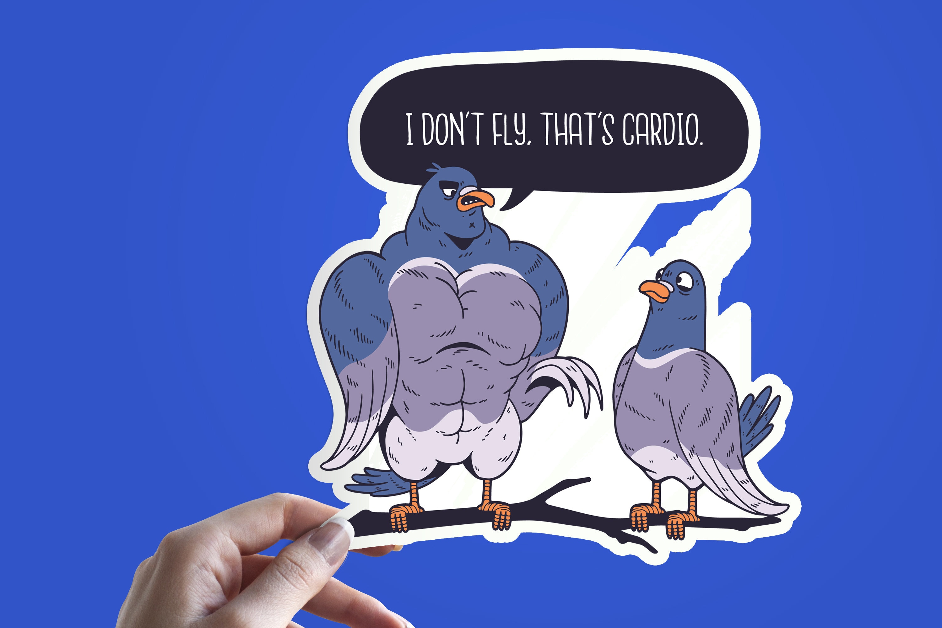 Pigeon Vinyl Sticker Pigeon Decal Funny Pigeon Cute | Etsy