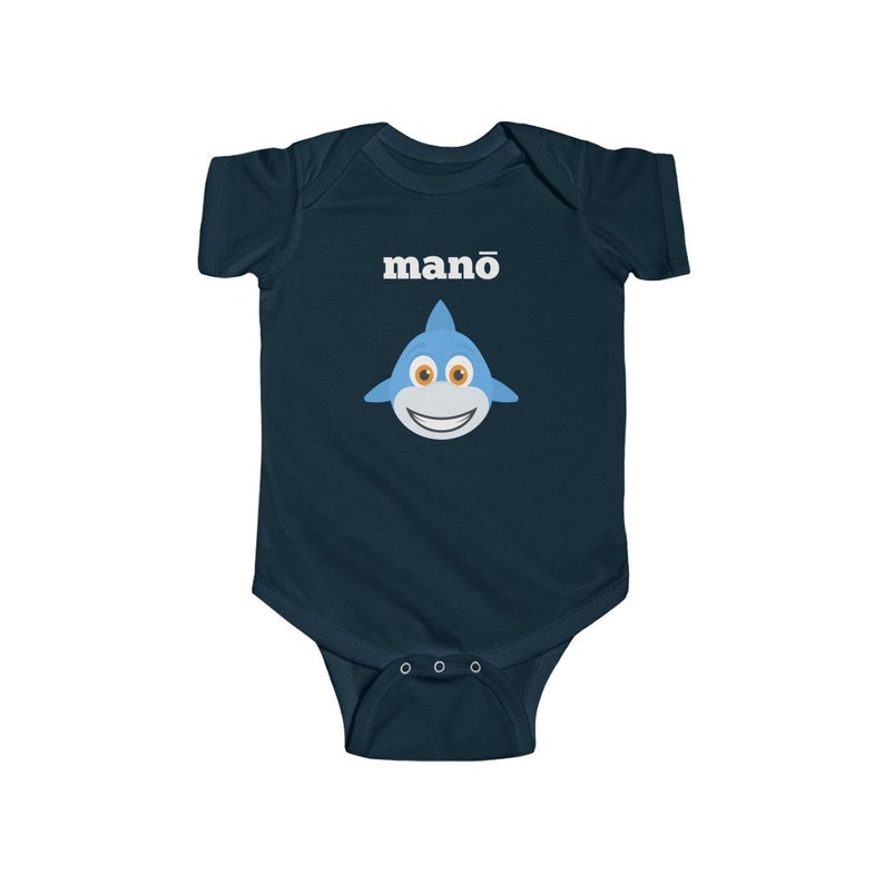 Birthday Shark Shirt Shark Themed Birthday Party Custom Name Shark Shirt Infant Fine Jersey Bodysuit Hawaiian Shark Baby Mano