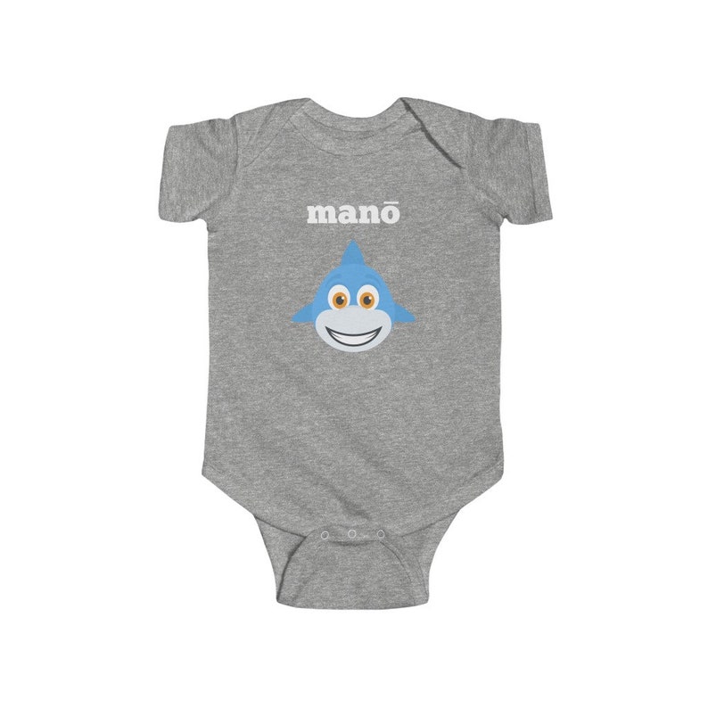 Birthday Shark Shirt Shark Themed Birthday Party Custom Name Shark Shirt Infant Fine Jersey Bodysuit Hawaiian Shark Baby Mano