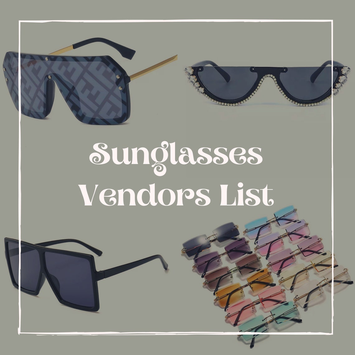 Sunglasses Wholesale Vendors List Shades distributor Etsy