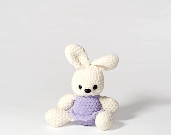 Crochet Stuffed Bunny: Soft Plush Animal, Easter Gift