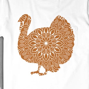 Turkey Mandala Big, Thanksgiving SVG, Turkey SVG, Turkey Mandala SVG