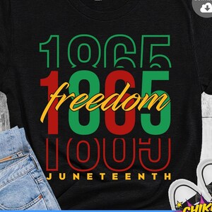 Juni, schwarze Geschichte SVG, seit 1865, Black Power SVG, schwarze Frau Geschenke, Freiheit geschnitten Dateien für Circut Sublimation