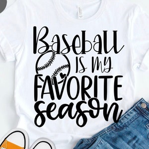 Baseball ist meine liebste Saison Svg, Baseball Svg, Baseball Shirt Svg, Baseball Mama Schwester, Cheer Fan Svg-Dateien für Cricut & Silhouette