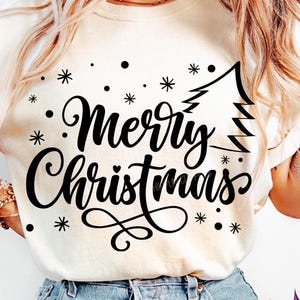 Merry Christmas svg, Christmas SVG, Winter svg, Merry Christmas svg, christmas tree svg, hand lettered