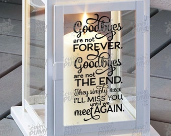 Memorial Lantern SVG PNG: Remembrance, Goodbyes Design Cut Files (Digital Download)