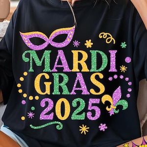 Mardi Gras 2025 SVG, Mardi Gras SVG, Fat Tuesday matching shirts, Mardi gras shirt SVG, Mardi gras cut files