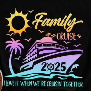 Crucero familiar 2025 Svg, Crucero familiar Svg, Crucero 2025 Svg, Camisetas de vacaciones familiares, Camisetas de crucero familiar, Descargas digitales Gradient Png inc