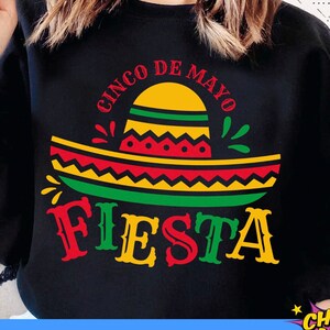 Cinco de mayo SVG, Fiesta SVG, file di taglio digitale del cappello messicano, festa messicana