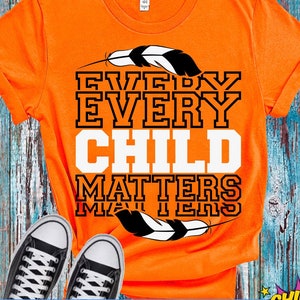 Cada niño importa svg, Día de la camiseta naranja, Impresión por sublimación png, Archivo de corte cricut svg dxf, Descarga instantánea