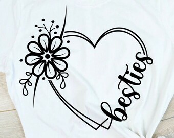 Download Best Friends Heart Svg Etsy