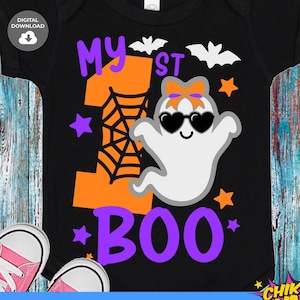 Mein 1. Boo Bild, mein erstes Halloween Bild, Halloween Mädchen, Baby Mädchen Geist, Neugeborenen Schnitt Dateien, Mädchen Kostüm, meine ersten Schnitt Dateien
