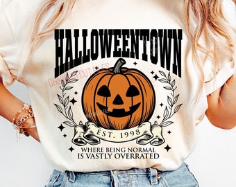 Halloweentown SVG PNG - Gruseliges Halloween-Shirt Design (Digitaler Download)