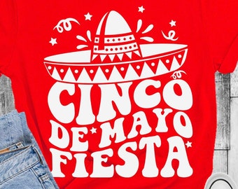 Cinco de Mayo Fiesta SVG PNG: Mexican Hat Cut Files (Digital Download)