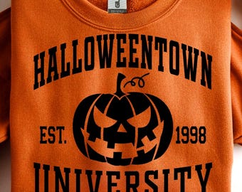 Halloweentown Universität SVG PNG - Retro Halloween, Herbst Design (Digitaler Download)