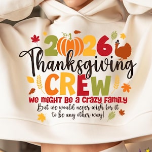 Thanksgiving-Team 2026 (SVG, PNG), Partnerlook für das Thanksgiving-Team, Thanksgiving-Familien-SVG, Thanksgiving-Familientreffen (SVG, PNG, EPS, DXF, JPG)