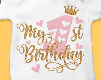 Download First Birthday Svg Etsy