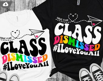 Class Dismissed SVG PNG: Retro Teacher Cut Files (Digital Download)