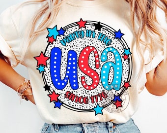 Partij in de VS PNG, Svg, Png Fourth of July SVG, 4 juli Svg, Independence Day Shirt Svg Png, Dalmatische Dots Png, Doodle Dots Png