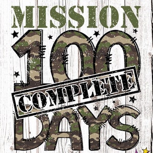 Missie 100 dagen compleet png, 100 dagen school leger png, 100 dagen school png, 100 dagen schoolontwerp, terug naar school png