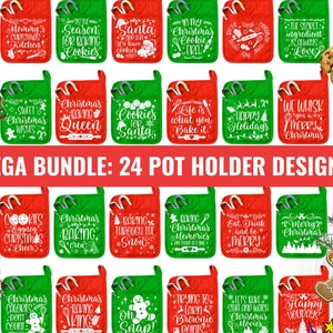 Zestaw uchwytów na garnki świąteczne Svg Png, uchwyty na garnki Svg, zestaw kuchenny Svg, zabawny świąteczny Svg, kuchenne cytaty Svg, zestaw rękawic kuchennych Svg, Png