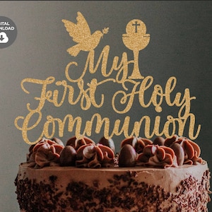 Meine erste heilige Kommunion svg, Kommunion svg, Cake Topper svg, dxf, png, Instant Download, Cake Topper svg-Dateien, Cut-Dateien