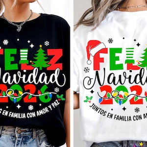 Spanish Christmas SVG, Feliz Navidad 2026 svg, Spanish SVG Cut and Vector Files for Cricut, Luces de Navidad svg, Navidad Svg Sayings