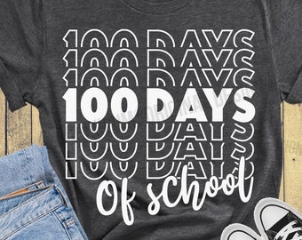 100 days of school SVG, 100 days svg, 100th day of school SVG, Digital SVG files