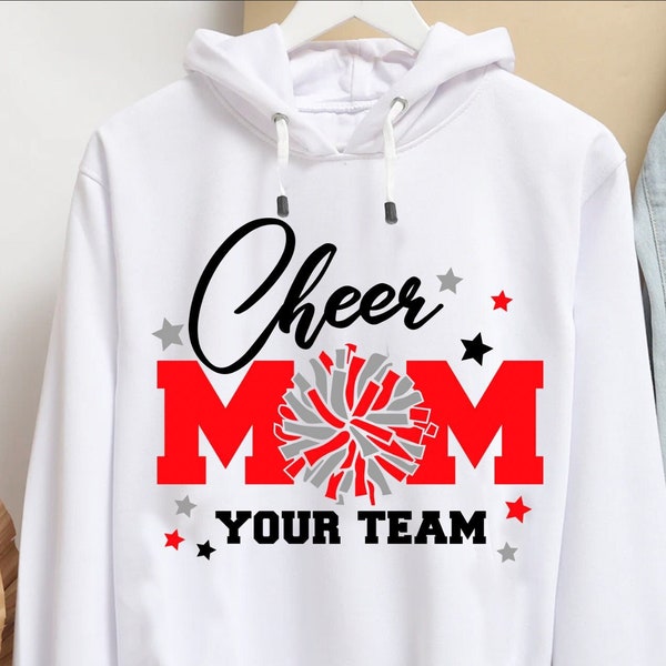 Cheer mom SVG, Football mom SVG, Cheer mom life, Cheer mom shirt SVG, svg, png, dxf, eps, jpg