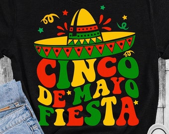 Cinco de Mayo Fiesta SVG PNG: Mexican Hat Cut Files (Digital Download)