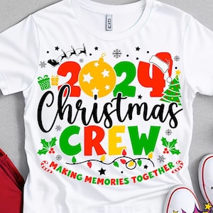2024 Christmas Crew SVG, Weihnachten Crew SVG, Familie Passende Shirts SVG, Weihnachten 2024 SVG, Familien Weihnachtsshirts SVG, Weihnachten Png, SVG