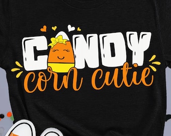 Candy Corn Cutie SVG Clipart | Cute Halloween File Kids Halloween SVG ...