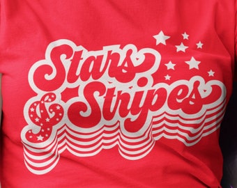 Stars and Stripes SVG PNG: 4th of July Patriotic Cut Files Cricut (Digital Download)