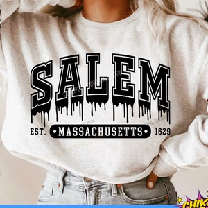Salem SVG, Salem Massachusetts Svg, Halloween SVG, Witch shirt SVG, Salem Massachussets Png, Salem cut files and sublimation