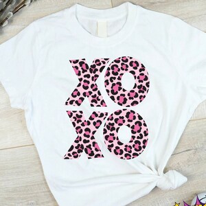 Xoxo SVG, Leopardenmuster svg, Valentinstag SVG, Valentinstag Png, Cricut, Silhouette