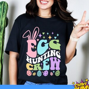 Equipo de caza de huevos SVG, SVG de Pascua Png, Camisa de Pascua SVG, Equipo de caza 2025 Svg Png