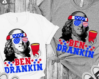 Ben Drankin SVG PNG: 4th of July, Funny BBQ Design (Digital Download)