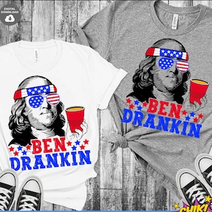 Ben Drankin svg, 4 luglio svg, file svg del 4 luglio, divertente barbecue svg, maglietta da uomo svg, birra svg, file di taglio patriottici e sublimazione