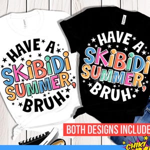Skibidi Summer Bruh Svg Png, T-shirt Svg du dernier jour d'école drôle de professeur, Summer Vibes Svg, Skibidi Bruh Svg Funny Teacher Svg Png