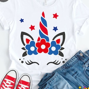 Patriotic unicorn svg, Magical svg, 4th of July unicorn svg , 4th of July, Patriotic SVG, America Svg, Cricut, Silhouette Cut File, svg dxf
