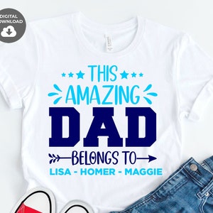 Vaderdag SVG, geweldige beste vader ooit, papa papa stiefvader opa, grappig shirt ontwerp clipart, bestanden voor de Cricut, verwisselbare titels