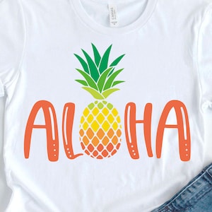 Aloha SVG, Pineapple SVG, Pineapple tshirt, Summer SVG, digital cut files