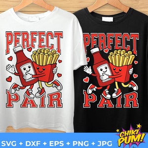Perfect paar SVG PNG, paar Valentines Shirt SVG, voor hem en haar, Valentine Svg, paar Shirts Svg, vriendin vriendje, bijpassende Shirts Svg